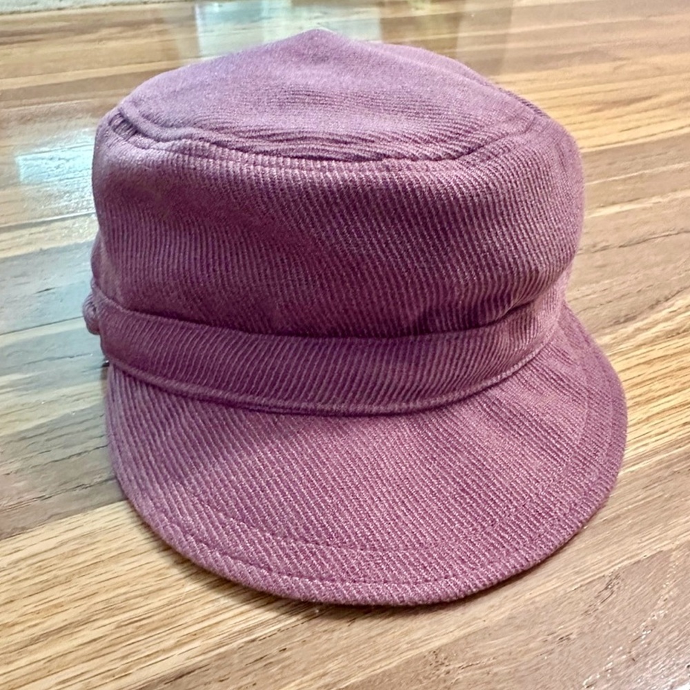 August Women’s Corduroy Cap - Cadet, Newsboy, Cabbie, Vintage - Violet Purple